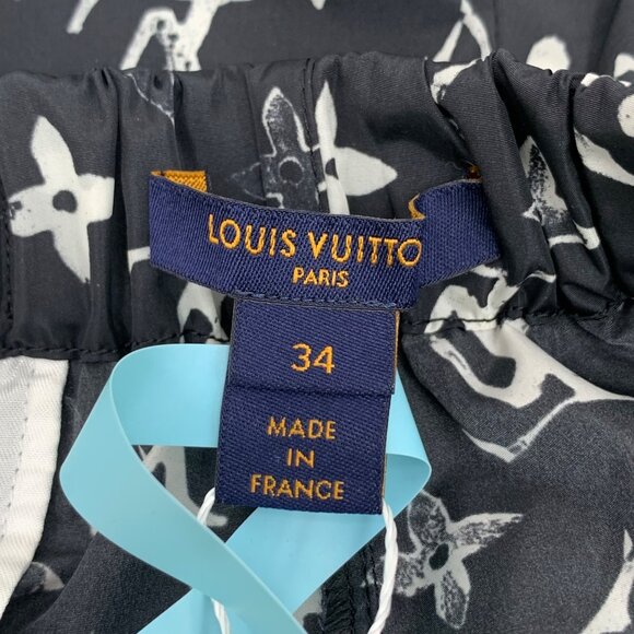 Louis Vuitton Black monogram logo printed casual shorts - Picture 5 of 8